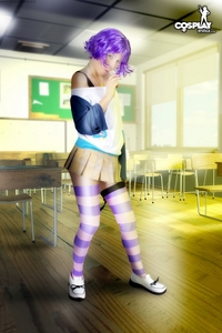 Cosplay girl Stacy in Classroom Detention