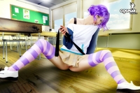 Cosplay girl Stacy in Classroom Detention