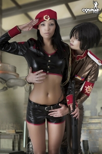 Mea & Marylin cosplaying Special Training