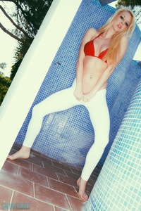 Lolly Lovewell drops red bikini
