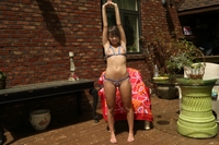 Kimmy Granger in peekaboo bikini