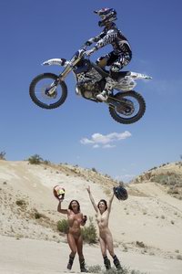 Wild babes playing in the desert