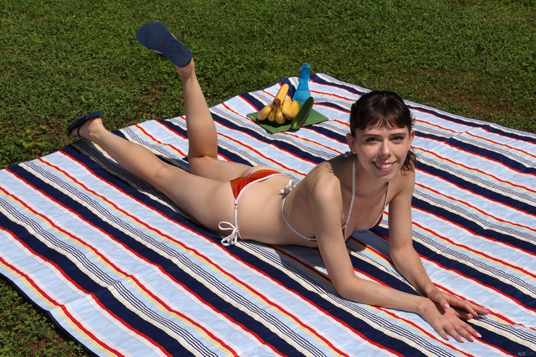 Krystal Palmer enjoys sunshine