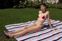 Krystal Palmer enjoys sunshine