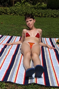 Krystal Palmer enjoys sunshine