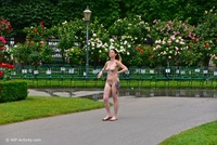 Sara naked in public park