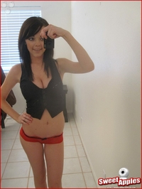 Paige taking selfshots at home