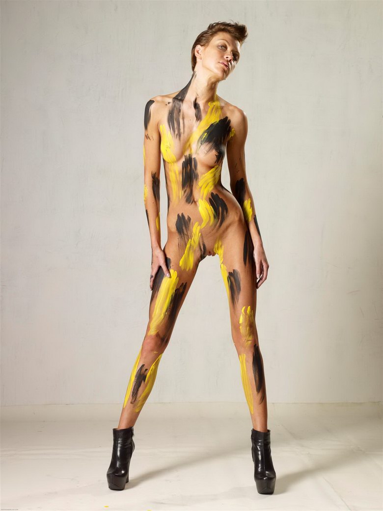 Black and Yellow Paint