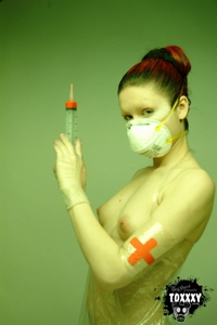 Crazy gothic nurse