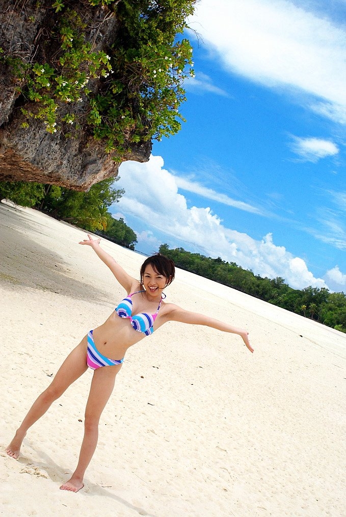 Hikaru on the beach