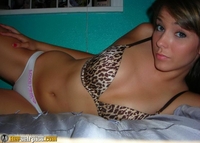 Real amateur girl poses for the camera