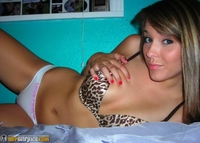 Real amateur girl poses for the camera