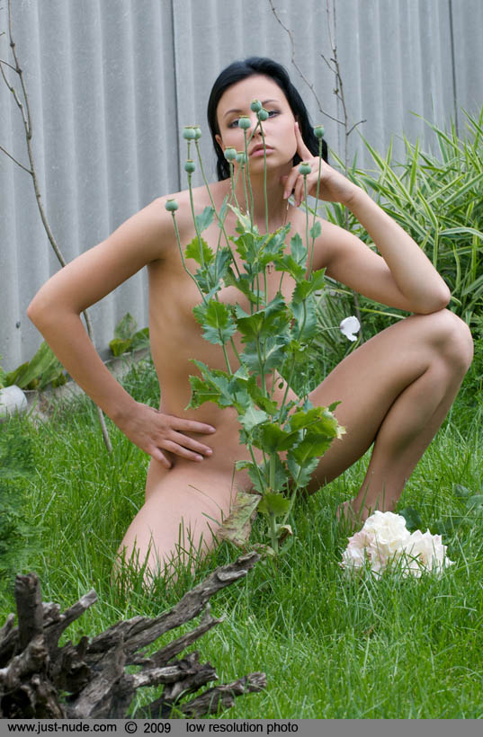 Marine posing outdoors