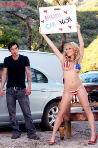 Madison takes her tips in dicks