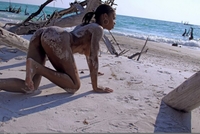 Tierra on the beach