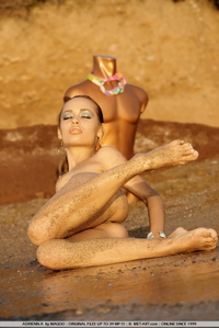 Adrienn at beach