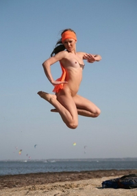 Cezaria at beach