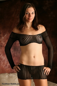 Carol In Black Mesh