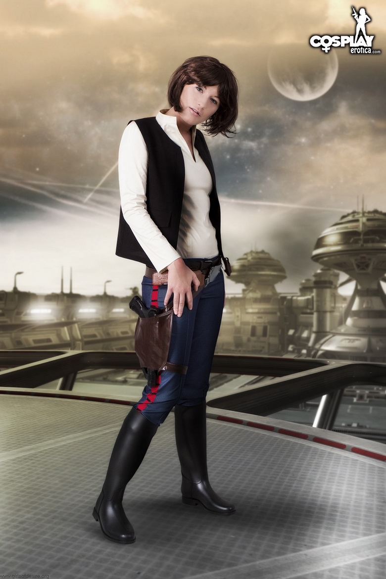 Betsie in Han Solo Costume