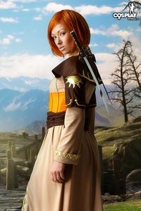Cosplay Girl Brownie In The Side Quest