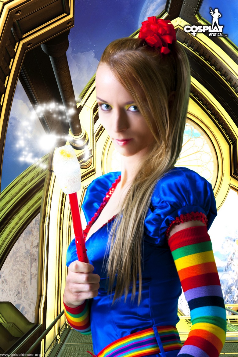 Lana In Rainbow Socks