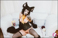 Vivka Cosplaying Moon Kitty