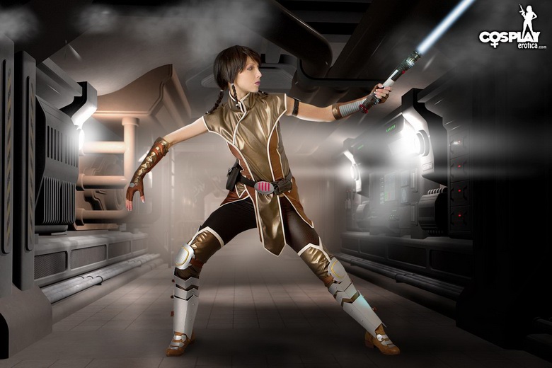 Angela cosplaying Republic Era