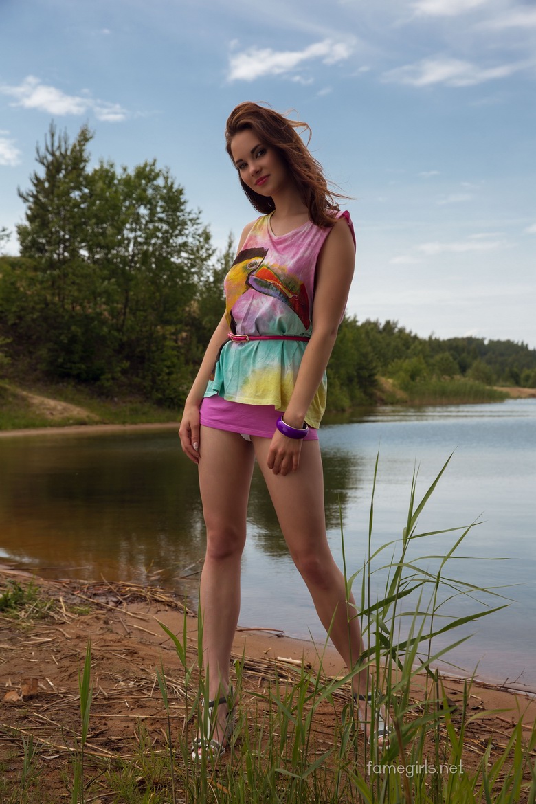 Diana at lake