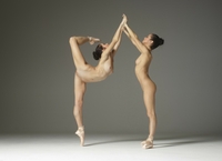 Julietta & Magdalena in naked twins ballet