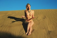 Mila in the desert