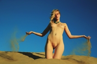 Mila in the desert