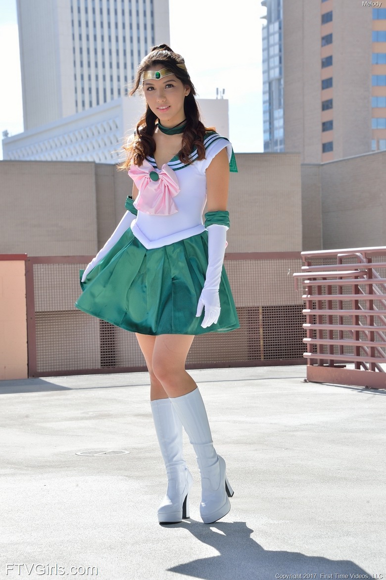 Melody Cosplaying Sexy Sailor Jupiter