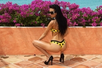 Shalina Devine drops yellow bikini