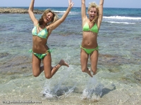 Bonnie & Karina on the shore