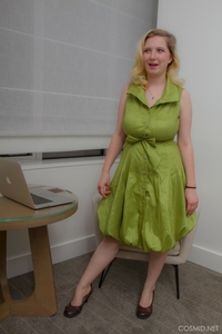 Mim Turner drops green dress