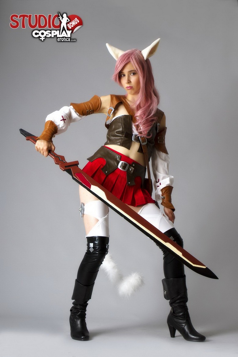 Stacy Cosplaying Lightning