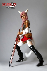Stacy Cosplaying Lightning