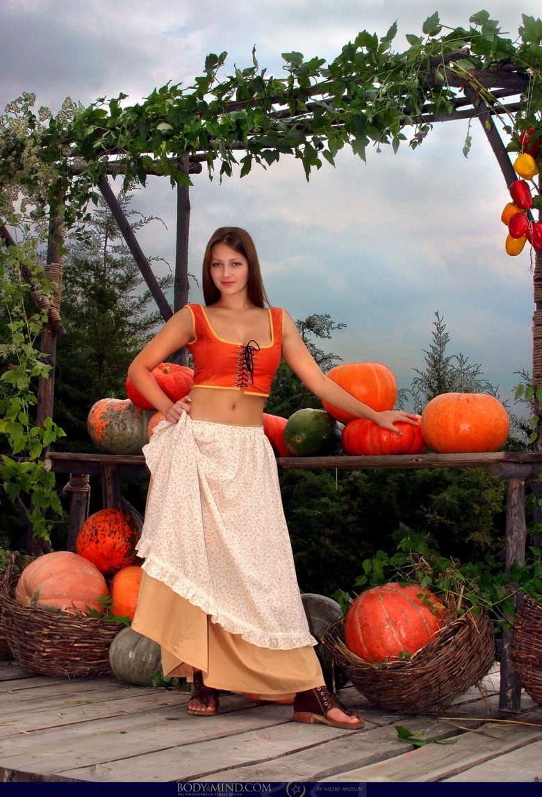 Marina Selling Pumpkins