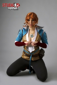 Cassie Cosplaying Triss From Witcher 3