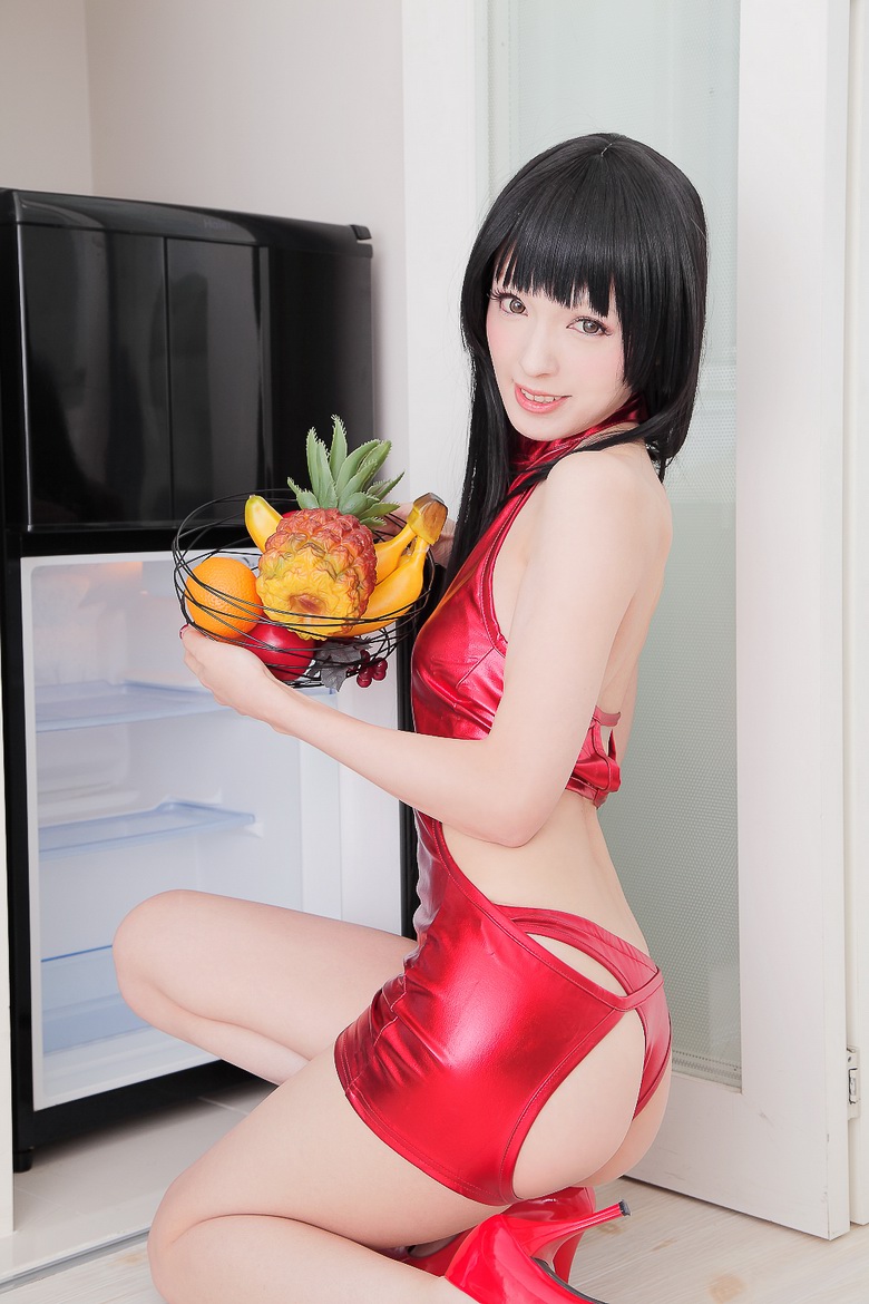 Sakura Noa in cherry latex