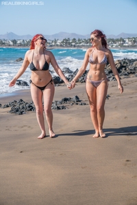 Harley & Kara on the beach