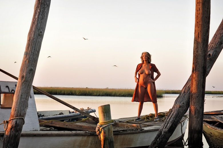 Marilyn Winters in sunset