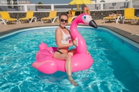 Scarlot Rose in the pool