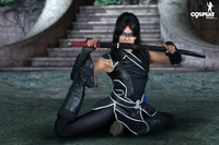 Blue Angel In Foggy Garden