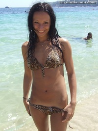 Olga on the beach