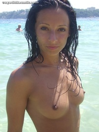 Olga on the beach