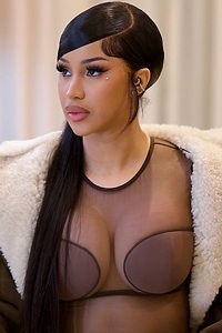 Cardi B Cleavage in a Tiny Top